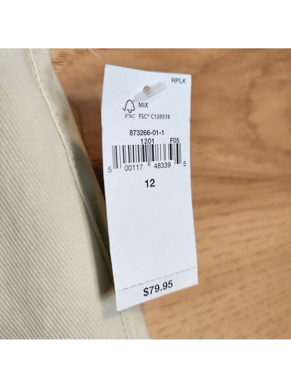 GAP HIGH RISE STRIDE ANKLE KHAKI TAN PANT SIZE 12 NWT - Picture 6 of 9
